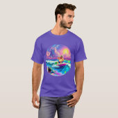 BIER SURFEN HIPPIE T-SHIRT (Voorkant volledig)