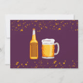 Bier surprise verjaardag bedankkaart kaart (Achterkant)