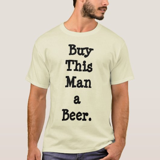 Bier T-shirts - Koop dit Man als een natuurlijke k (Voorkant)