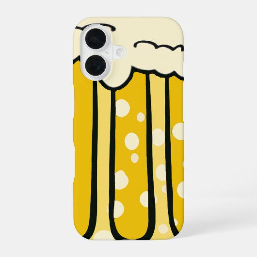 Bier Telefoon iPhone 16 Hoesje (Achterkant)