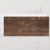 Bier thema brouwerij hout ticket verlovingsfeest kaart (Achterkant)