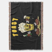 Bier Toast Mascot Deken (Voorkant Verticaal)