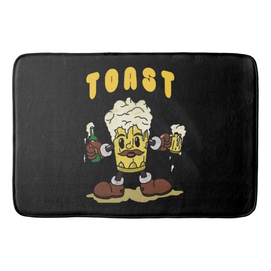 Bier Toast Mascotte Badmat (Voorkant)