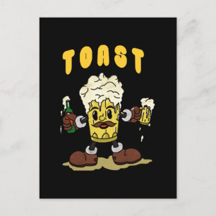 Bier Toast Mascotte Briefkaart