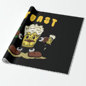 Bier Toast Mascotte Cadeaupapier (Uitgerold)