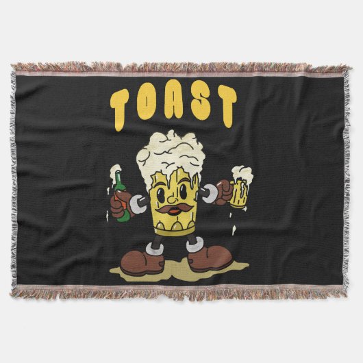Bier Toast Mascotte Deken (Voorkant)