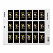 Bier Toast Mascotte Etiket (Full Sheet)