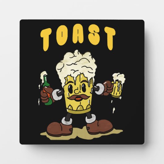 Bier Toast Mascotte Fotoplaat (Voorkant)