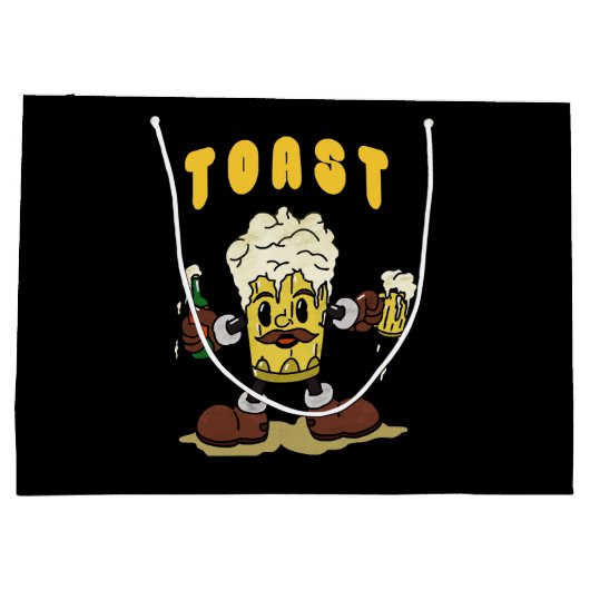 Bier Toast Mascotte Groot Cadeauzakje (Achterkant)