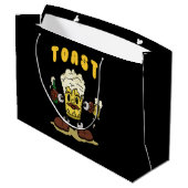 Bier Toast Mascotte Groot Cadeauzakje (Achterkant Gekanteld)
