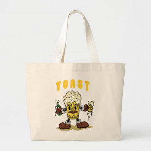 Bier Toast Mascotte Grote Tote Bag