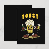 Bier Toast Mascotte Informatiekaartje (Voorkant / Achterkant)