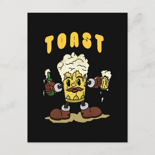 Bier Toast Mascotte Informatiekaartje (Voorkant)