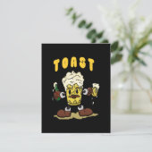 Bier Toast Mascotte Informatiekaartje (Staand voorkant)