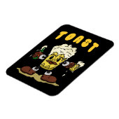 Bier Toast Mascotte Magneet (Linkerzijde)