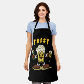 Bier Toast Mascotte Schort (Gedragen)