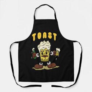 Bier Toast Mascotte Schort