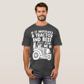 Bier Tractor Farming T-shirt (Voorkant volledig)