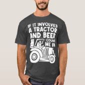 Bier Tractor Farming T-shirt (Voorkant)