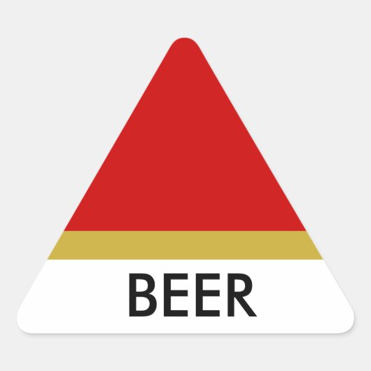 BIER triange sticker (Voorkant)