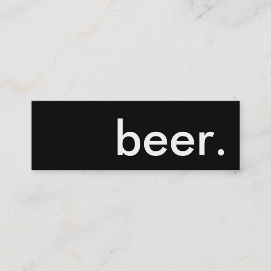 bier. trouwerekaart klantenkaartje (Voorkant)