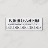 bier. trouwerekaart klantenkaartje (Achterkant)