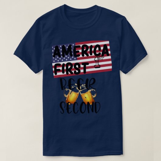 Bier tweede Graphic MASQUE T-shirt (Design voorkant)