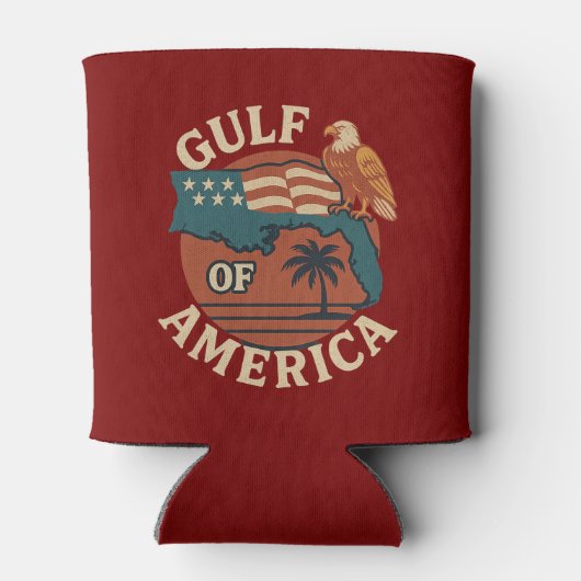 Bier uit de Golf van Amerika Blikjeskoeler (Achterkant)