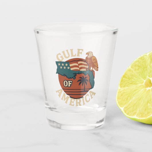 Bier uit de Golf van Amerika Shot Glas (Voorkant)