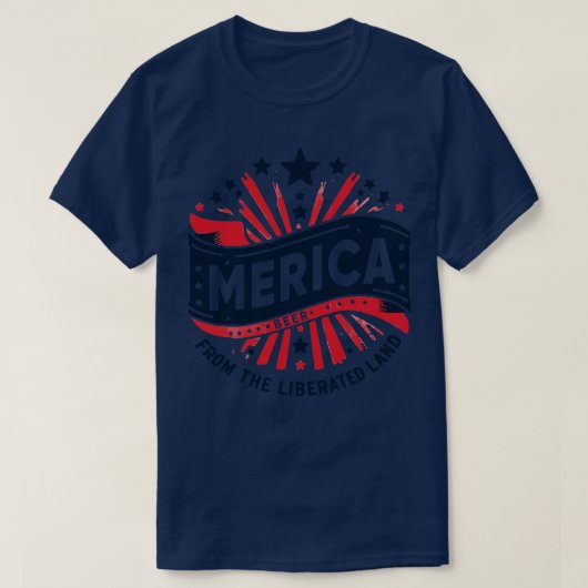 Bier uit het bevrijde land t-shirt (Design voorkant)