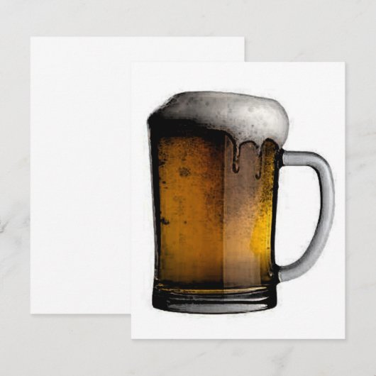 Bier uitnodiging (Voorkant / Achterkant)