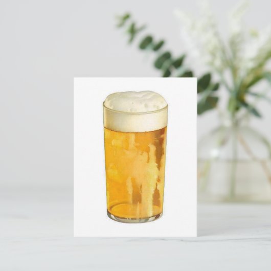 Bier uitnodiging - Bier gepersonaliseerde uitnodig (Staand voorkant)