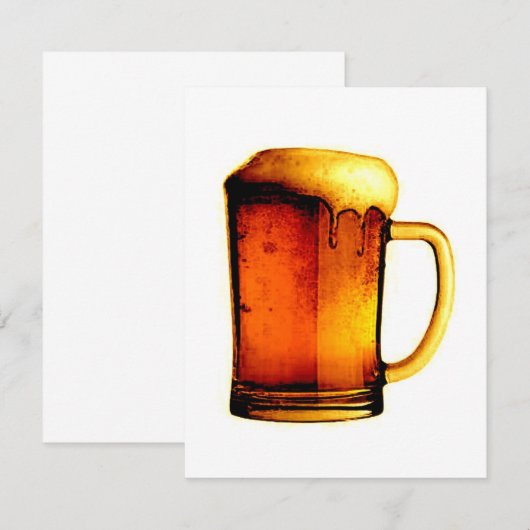 Bier uitnodigingen - Bier uitnodigingen (Voorkant / Achterkant)