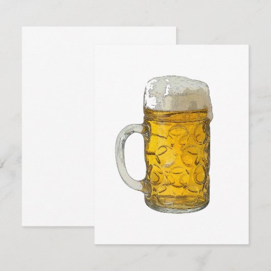 Bier uitnodigingen - Bier uitnodigingen (Voorkant / Achterkant)