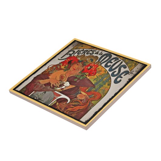 Bier van de Meuse Tegeltje (Zijkant)