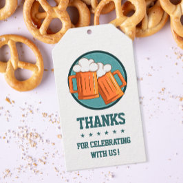 Bier Verjaardag Bedankt Cadeaulabel
