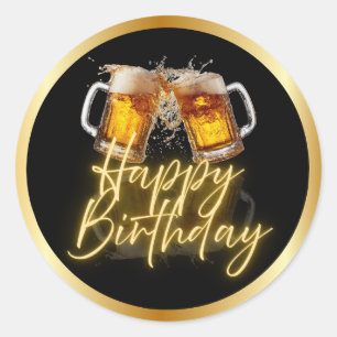 Bier Verjaardag Stickers