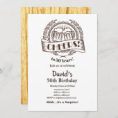 bier, verjaardagsuitnodiging, Proost! Kaart (Voorkant / Achterkant)