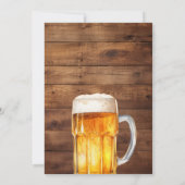 Bier Verrassing Verjaardag 30 40 50 60e Uitnodigin Kaart (Achterkant)