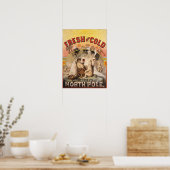 Bier - vers en koud uit de Noordpool Poster (Keuken)
