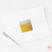 Bier Vierkante Sticker (Envelop)