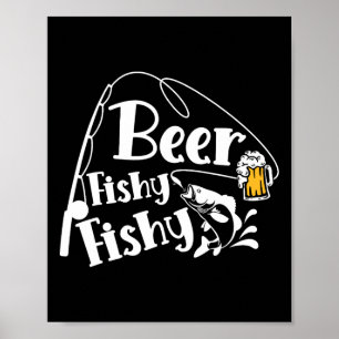 Bier Vis Vis Grappig Vissen Alcohol Liefhebber Cit Poster