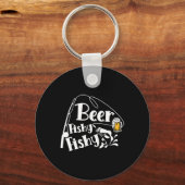 Bier Vis Vis Grappig Vissen Alcohol Liefhebber Cit Sleutelhanger (Voorkant)