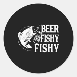 Bier Vis Vis Grappig Vissen Ronde Sticker
