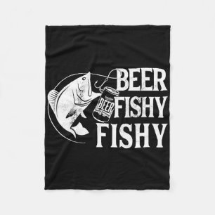 Bier Vissen Vissen Grappig Vissen Fleece Deken