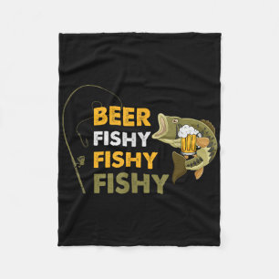 Bier Vissen Vissen Vissen Liefhebber Visser Retro  Fleece Deken
