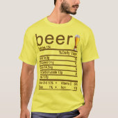 bier Voedingsvet etiket T-shirt (Voorkant)