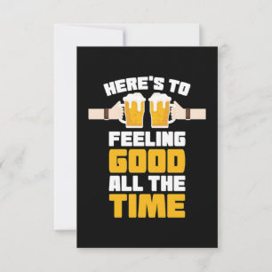 Bier voelt zich altijd goed aan kaart