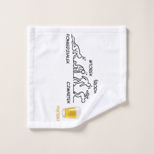 Bier-volutie Bad Handdoek (Wasdoekje)