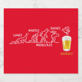 Bier-volutie Bier Etiket (Enkel label)